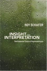 Cover of Insight and Interpretation by Roy Schafer