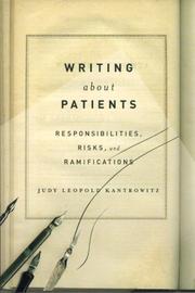Front cover of Writing About Patients by Judy Leopold Kantrowitz