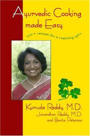Cover of Ayurvedic Cooking Made Easy by Kumuda Reddy