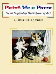 Front cover of Paint me a poem by Justine Rowden