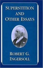 Cover of Superstition and Other Essays by Robert Green Ingersoll