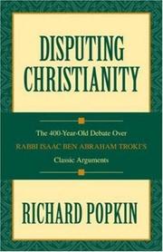 Cover of Disputing Christianity by Richard Henry Popkin