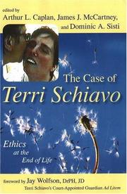 Front cover of The case of Terri Schiavo by Unknown