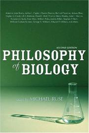 Front cover of The philosophy of biology by Michael Ruse