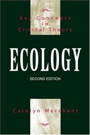 Front cover of Ecology by Carolyn Merchant
