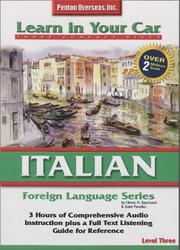 Cover of Italian Level Three (Learn in Your Car) by Henry N. Raymond