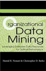 Cover of Organizational data mining by Hamid R. Nemati