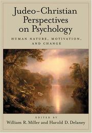 Cover of Judeo-Christian perspectives on psychology by William R. Miller