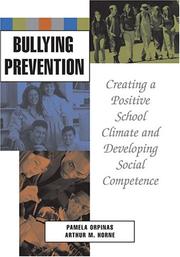 Front cover of Bullying prevention by Pamela Orpinas