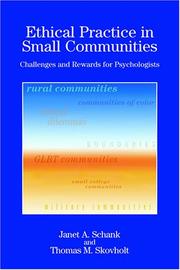 Cover of Ethical practice in small communities by Janet A. Schank