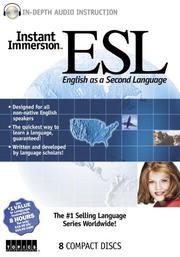Cover of Instant Immersion ESL by Unknown