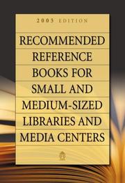 Cover of Recommended Reference Books for Small and Medium-sized Libraries and Media Centers by Shannon Graff Hysell