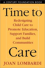 Front cover of Time to Care by Joan Lombardi
