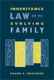 Front cover of Inheritance Law and the Evolving Family (Gender, Family, and the Law) by Ralph C. Brashier