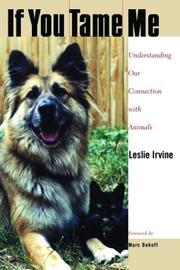 Front cover of If You Tame Me by Leslie Irvine