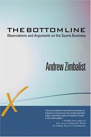 Front cover of The bottom line by Andrew S. Zimbalist