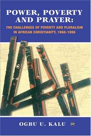 Front cover of Power, Poverty and Prayer by Ogbu Kalu