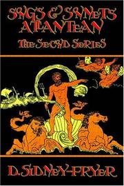 Cover of Songs and sonnets Atlantean by Donald Sidney-Fryer