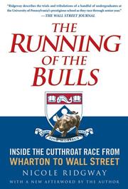 Front cover of The Running of the Bulls by Nicole Ridgway