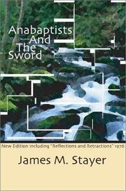 Cover of Anabaptists and the sword by James M. Stayer