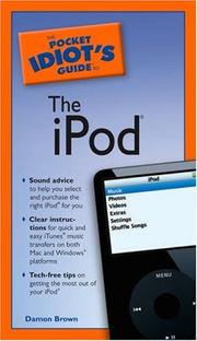 Front cover of The Pocket Idiot's Guide to the iPod (Pocket Idiot's Guide) by Damon Brown