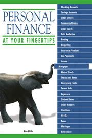 Front cover of Personal Finance at Your Fingertips (At Your Fingertips) by Ken Little