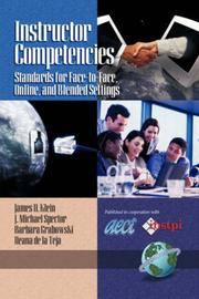 Cover of Instructor competencies by James D. Klein
