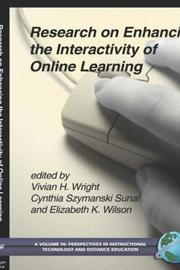 Front cover of Research on enhancing the interactivity of online learning by Cynthia S. Sunal