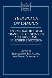 Front cover of Our Place On Campus: Lesbian, Gay Bisexu by Ronnie Sanlo