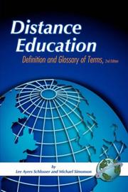 Cover of Distance education by Lee, Ayers Schlosser