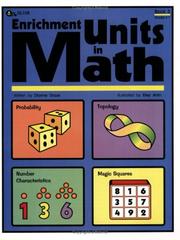 Front cover of Enrichment Units in Math by Dianne Draze
