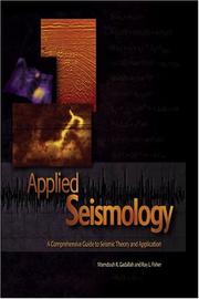 Front cover of Applied seismology by Mamdouh R. Gadallah