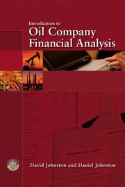 Front cover of Introduction to oil company financial analysis by David C. Johnston