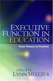 Cover of Executive Function in Education by Lynn Meltzer