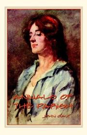 Front cover of Annals of the parish, or by John Galt