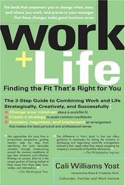 Cover of Work + life by Cali Williams Yost