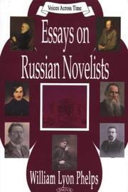 Front cover of Essays on Russian novelists by William Lyon Phelps