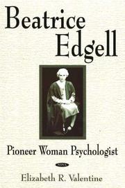 Front cover of Beatrice Edgell by Elizabeth R. Valentine