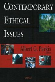 Cover of Contemporary Ethical Issues by Albert G. Parkis