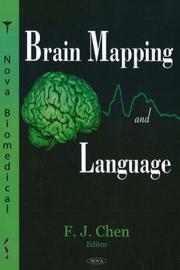 Cover of Brain mapping and language by F. J. Chen