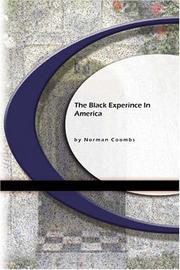 Front cover of Black Experience in America by Norman Coombs
