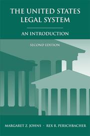 Front cover of The United States legal system by Margaret Z. Johns