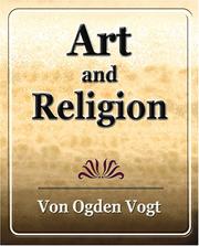 Front cover of Art and Religion - 1921 by Von Ogden Vogt