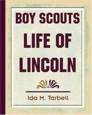 Cover of Boy scouts' life of Lincoln by Ida Minerva Tarbell