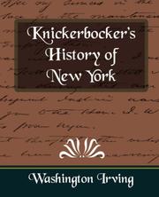 Front cover of A history of New York by Washington Irving