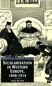 Front cover of Secularisation in Western Europe, 1848-1914 by Hugh McLeod