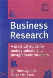Cover of Business research by Jill Hussey
