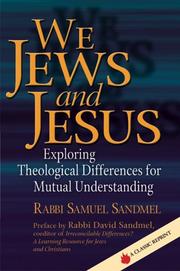 Cover of We Jews and Jesus by Samuel Sandmel