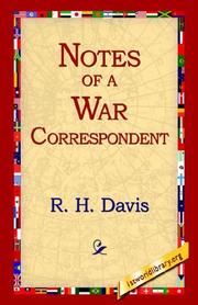 Front cover of Notes of a War Correspondent by Richard Harding Davis