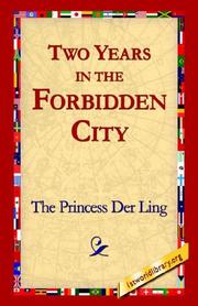 Front cover of Two Years in the Forbidden City by Princess Der Ling